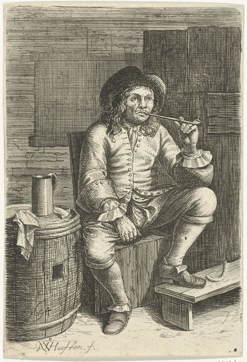 røykende mann av Nicolaes van Haeften