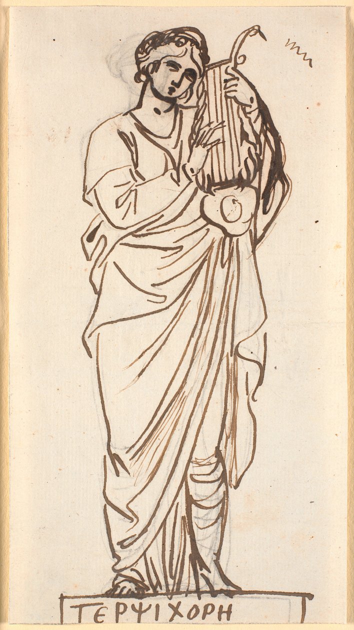Terpsichore, dansens muse av Nicolai Abildgaard