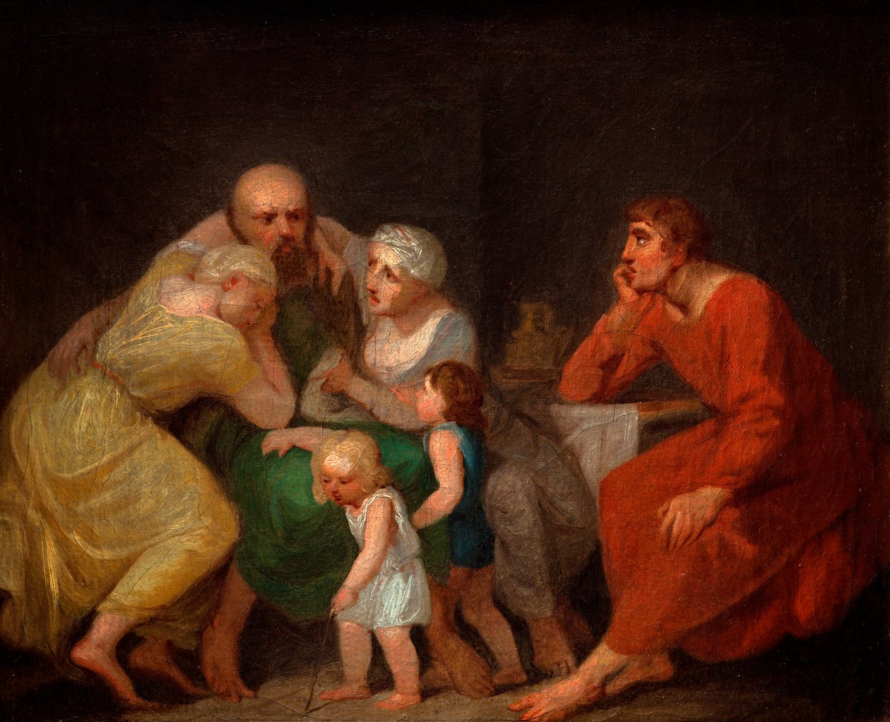 En avskjedsscene. av Nicolai Abraham Abildgaard