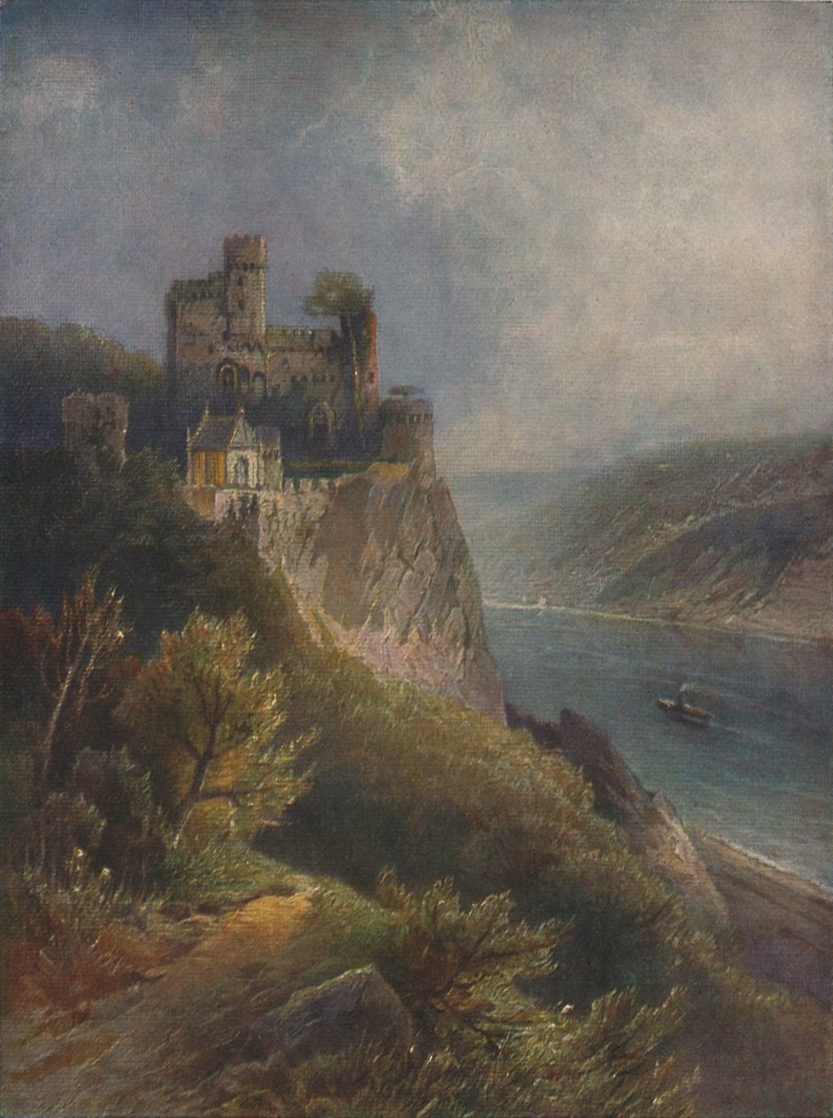 Burg Rheinstein, Rheinstein slott, 1923. av Nicolai Astudin