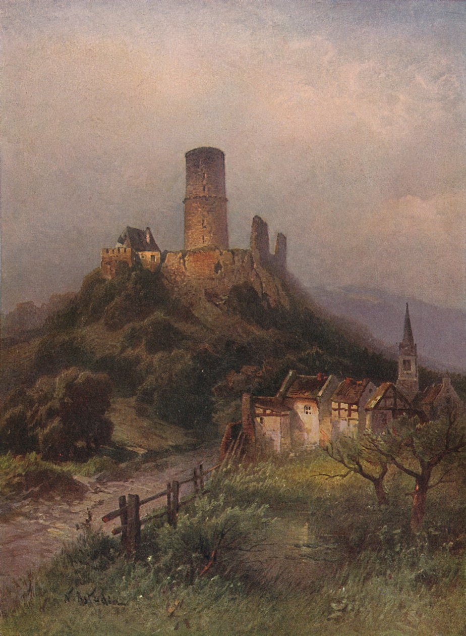 Die Godesburg, Godesburg slott, 1923. av Nicolai Astudin