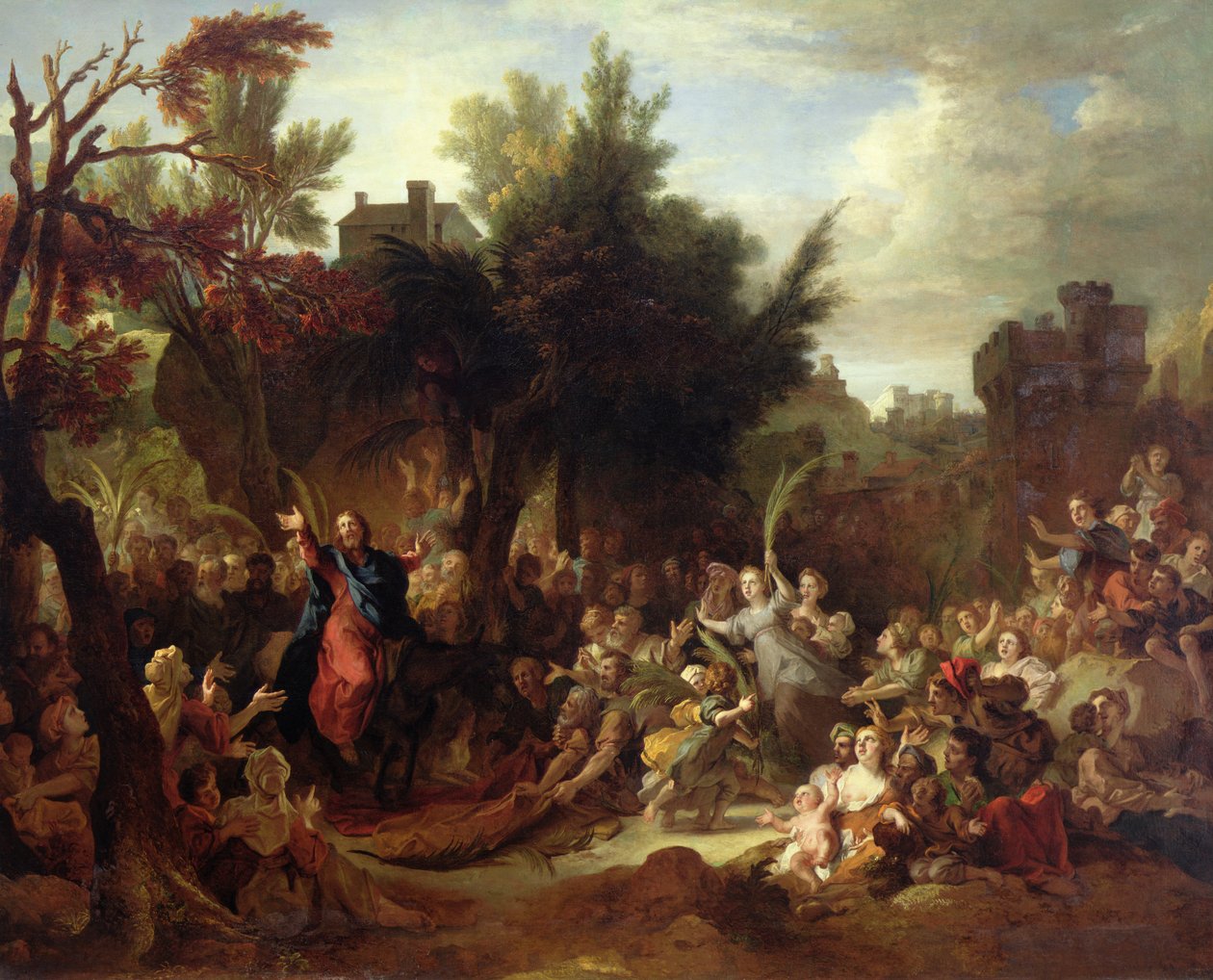Kristi inntog i Jerusalem, ca. 1720 av Nicolas de Largillière