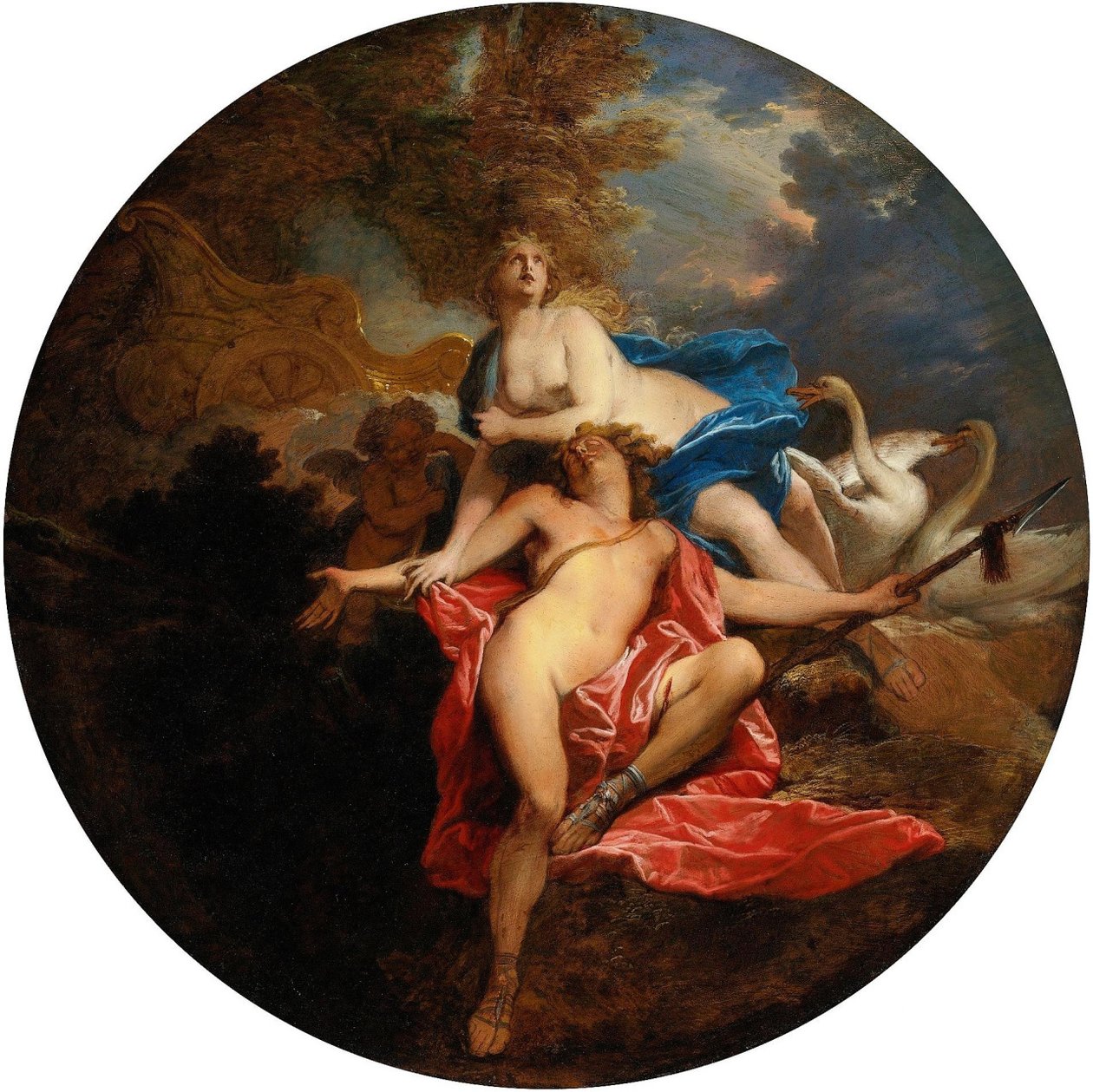 Adonis død av Nicolas Bertin