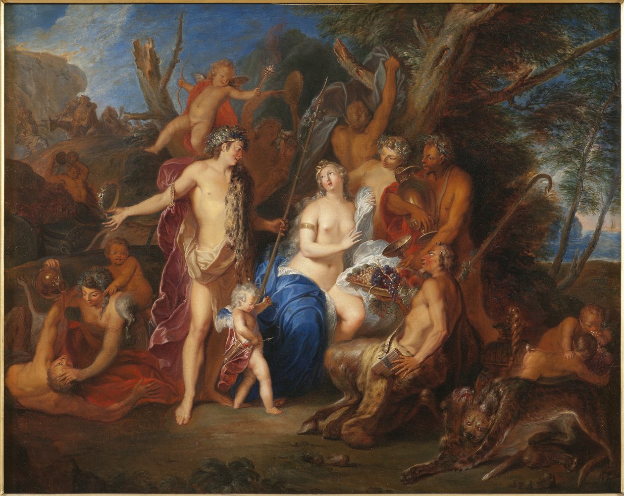 Bacchus og Ariadne, 1710-20 av Nicolas Bertin