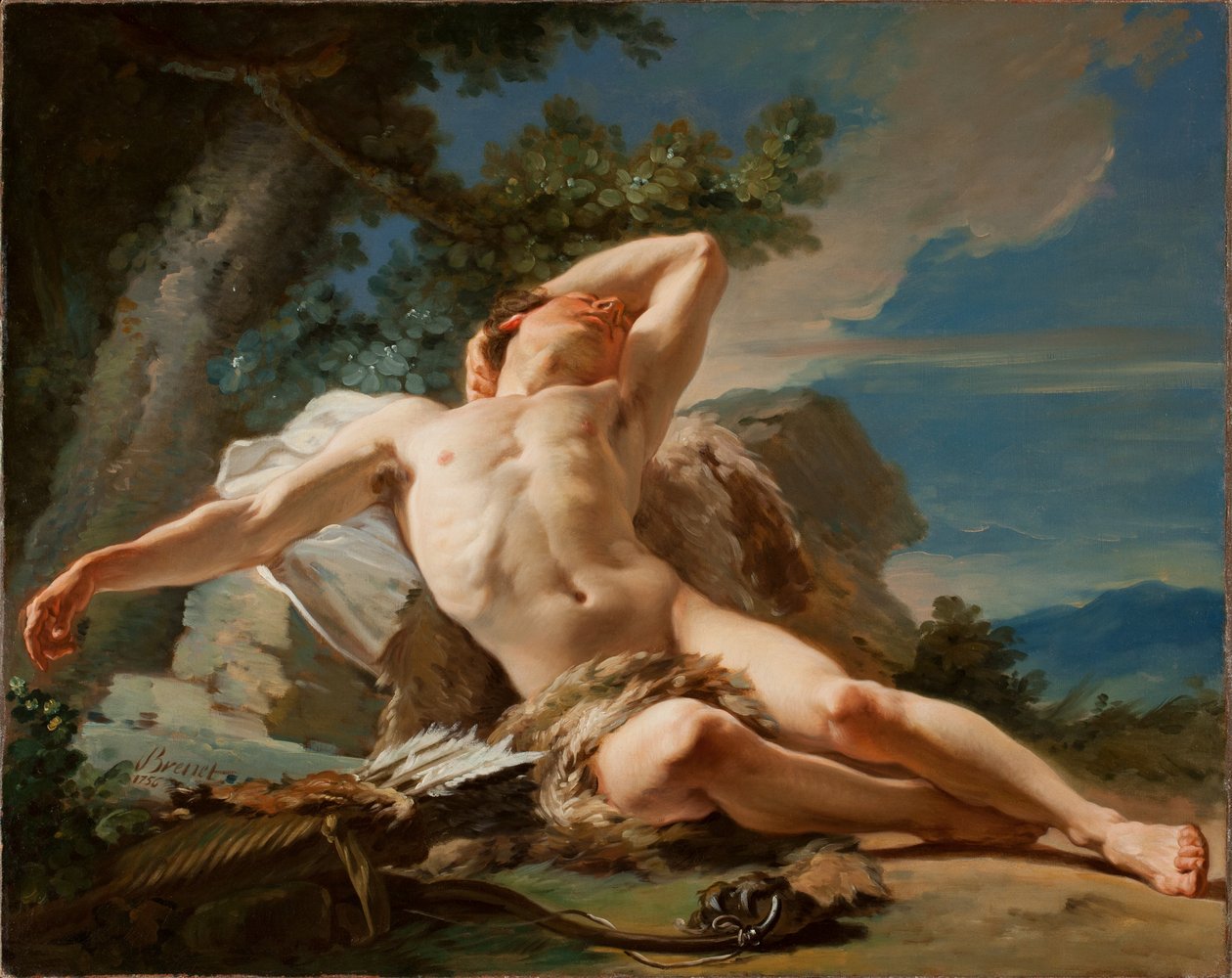 Sovende Endymion, 1756 av Nicolas Guy Brenet