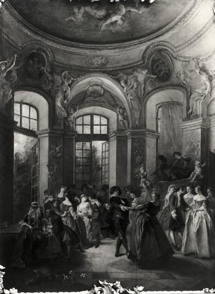 Dans i en paviljong, ca. 1719-23 av Nicolas Lancret