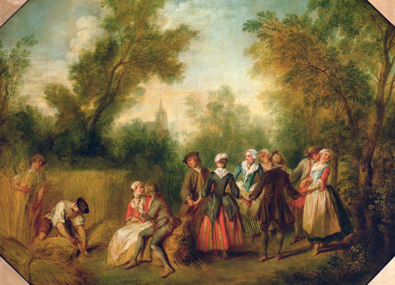 Sommeren eller dansen, 1738 av Nicolas Lancret