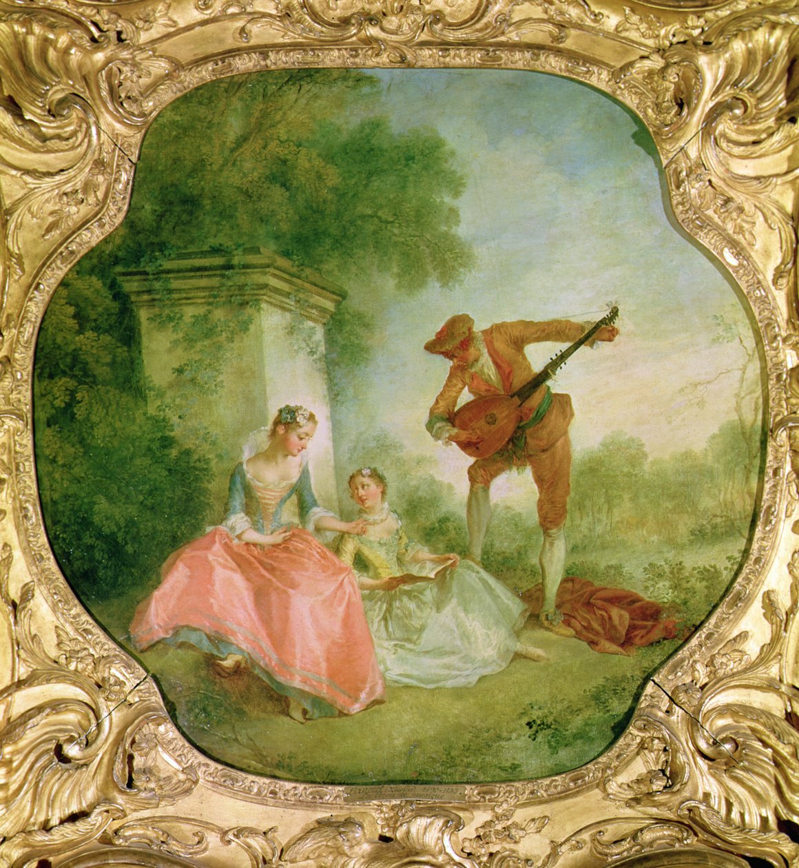 Musikktimen, 1743 av Nicolas Lancret