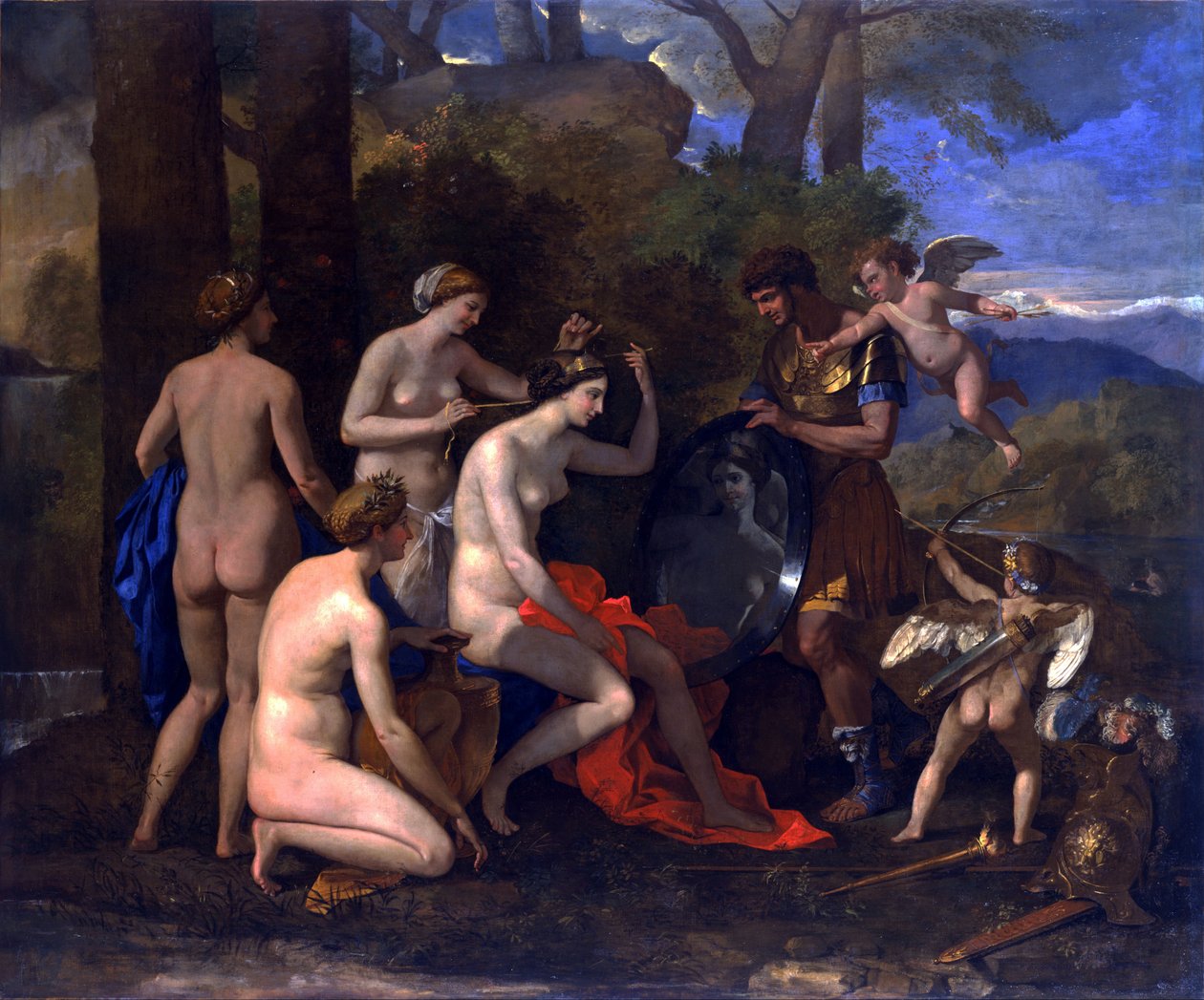 Mars og Venus av Nicolas Poussin