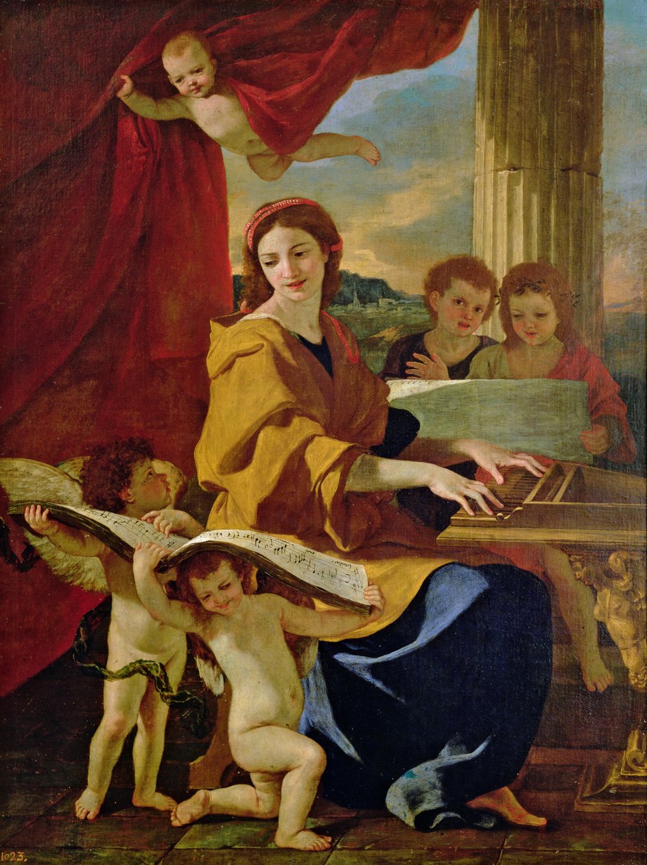 St. Cecilia av Nicolas Poussin