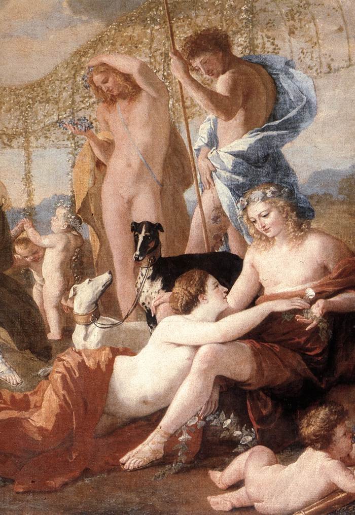 The Empire of Flora (detalj) av Nicolas Poussin
