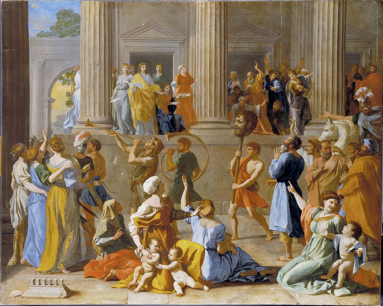 Davids triumf av Nicolas Poussin