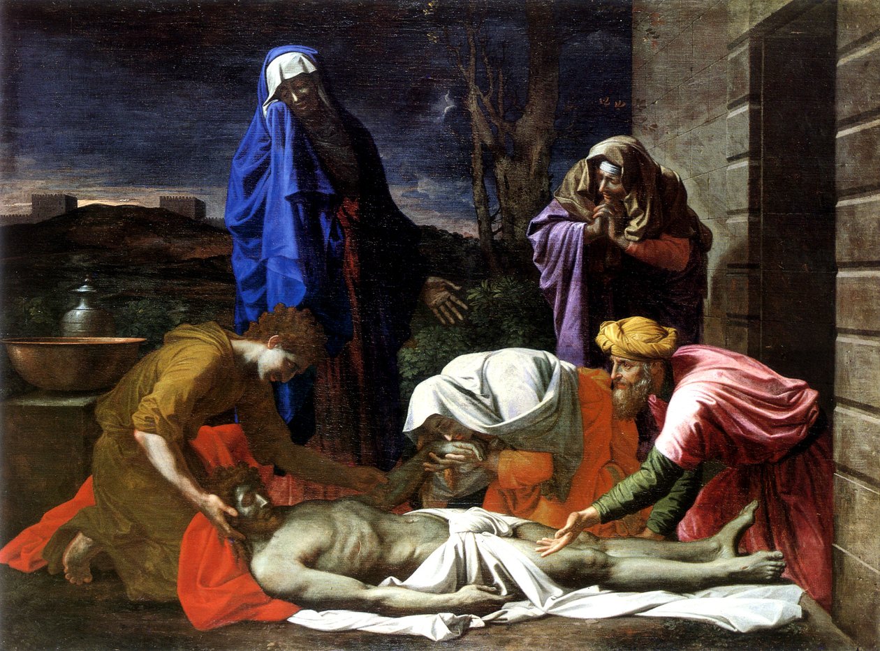 Klagesangen over den døde Kristus av Nicolas Poussin