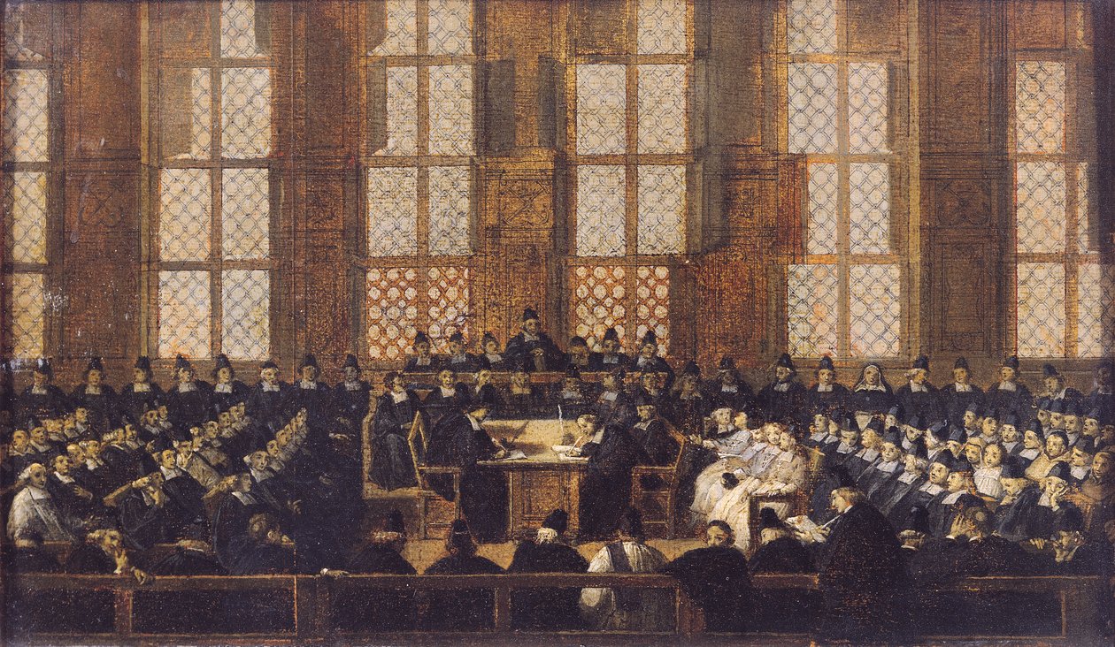 Appellen til dissidentebiskopene ved Sorbonne, 5. mars 1717 av Nicolas Vleughels