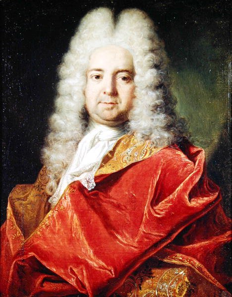 Portrett antas å være et selvportrett i rød kappe av Nicolas de Largillière