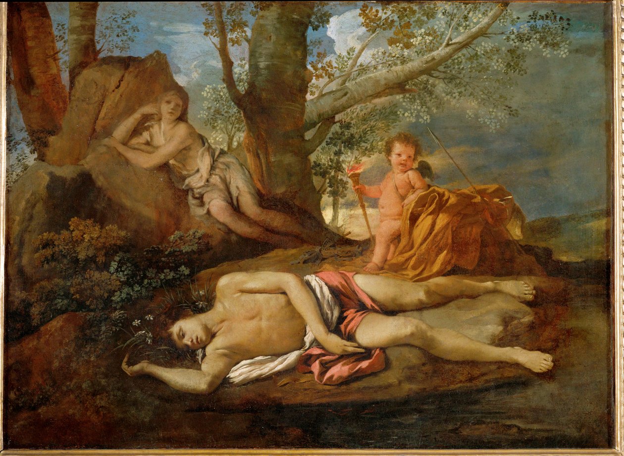  av Nicolas (attr.to) Poussin