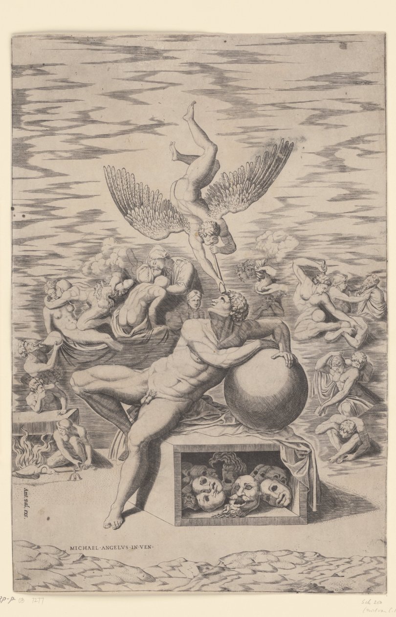 Drømmen av Nicolas Beatrizet (attributed to)