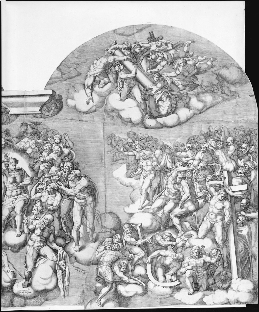 Michelangelos siste dom, 1562., 1562. av Nicolas Beatrizet