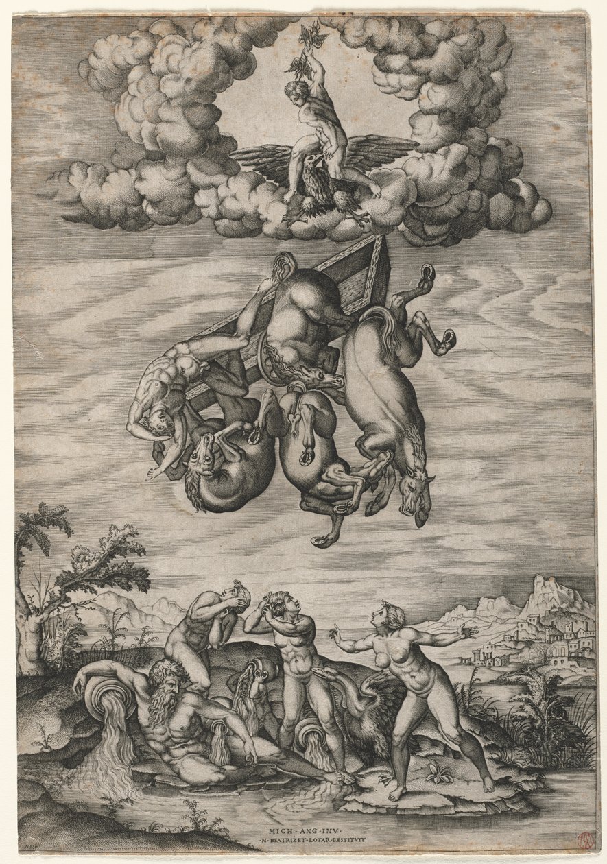 Phaetons fall av Nicolas Beatrizet