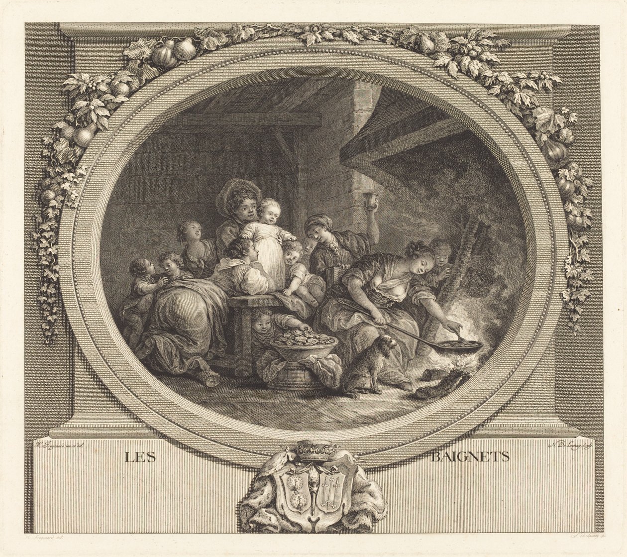 Donuts av Nicolas Delaunay after Jean Honoré Fragonard