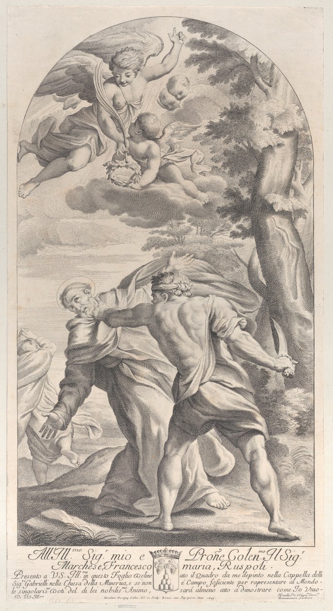 En helgens martyrdød, 1693., 1693. av Nicolas Dorigny