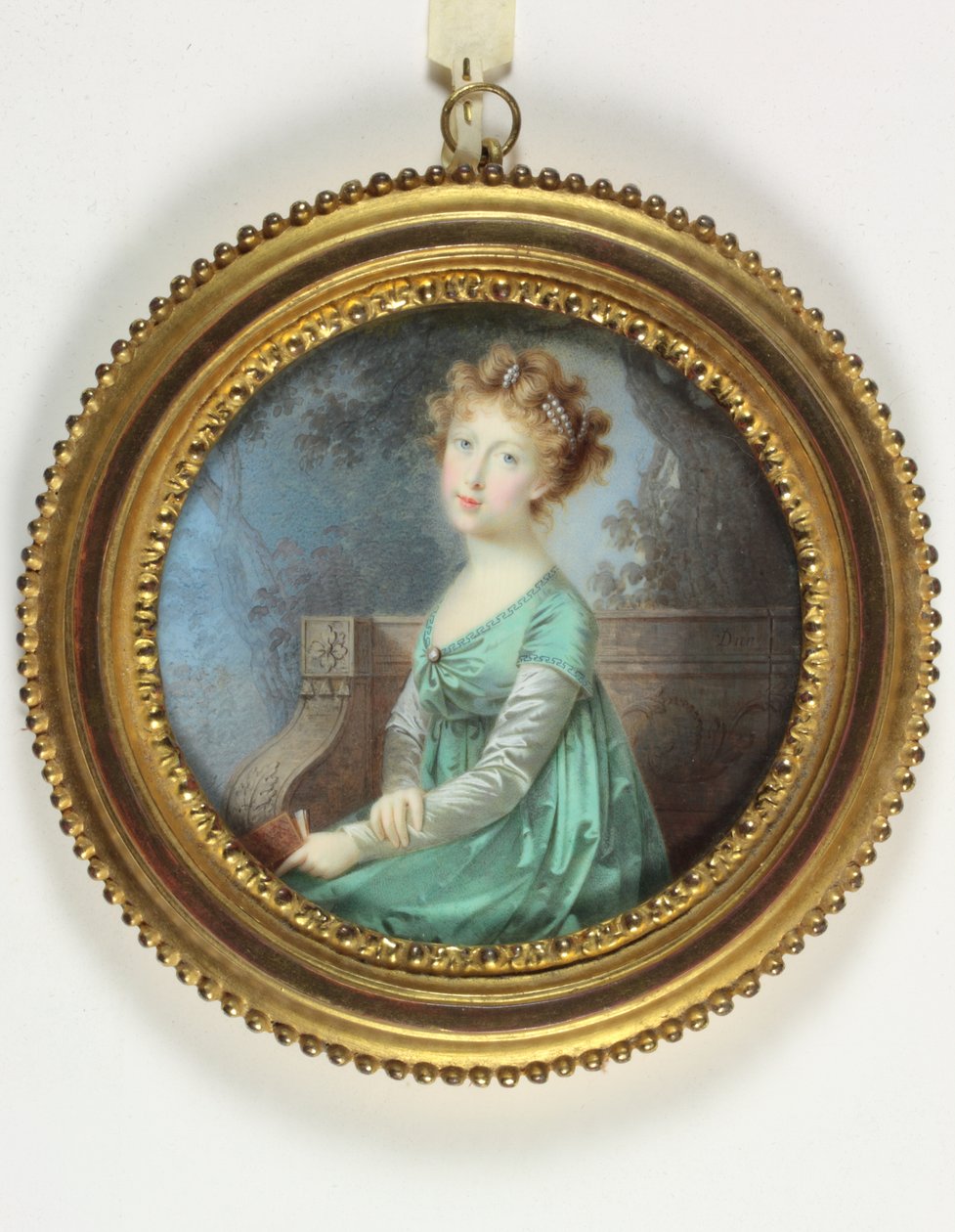 Marie-Antoinette-Therese, prinsesse av Asturias (emalje) av Nicolas François Dun