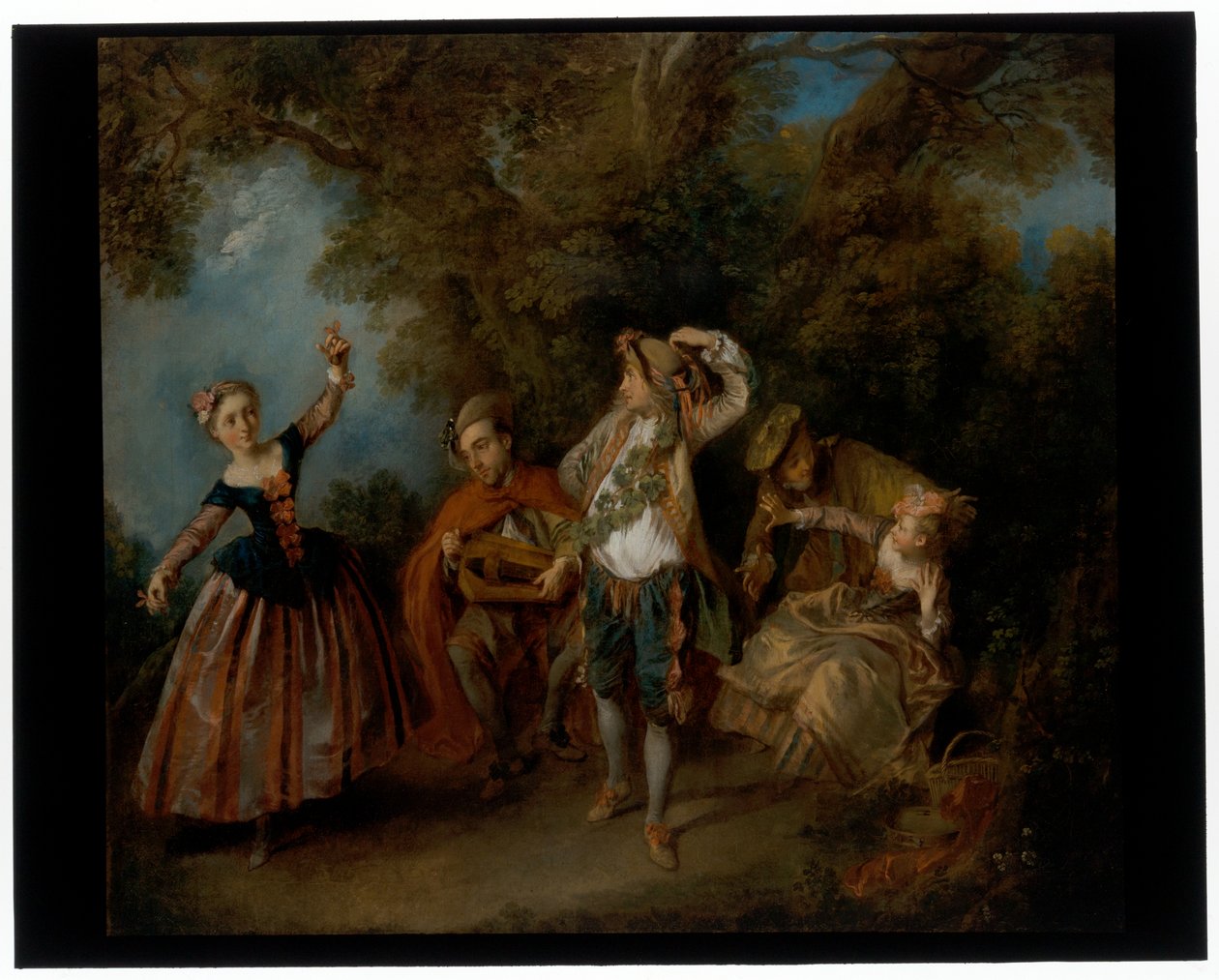 Den unge danseren og menyen av Nicolas Lancret