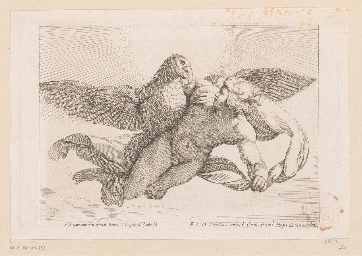 Kidnapping av Ganymedes av Nicolas Mignard
