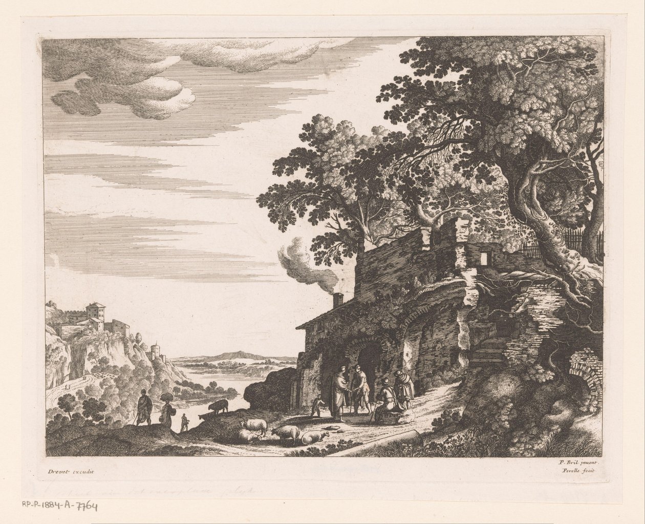 Hyrder ved en ruin av Nicolas Perelle