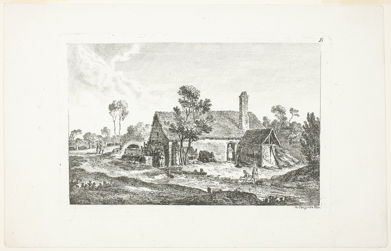Landscape, fra Second Landscape Notebook av Nicolas Perignon
