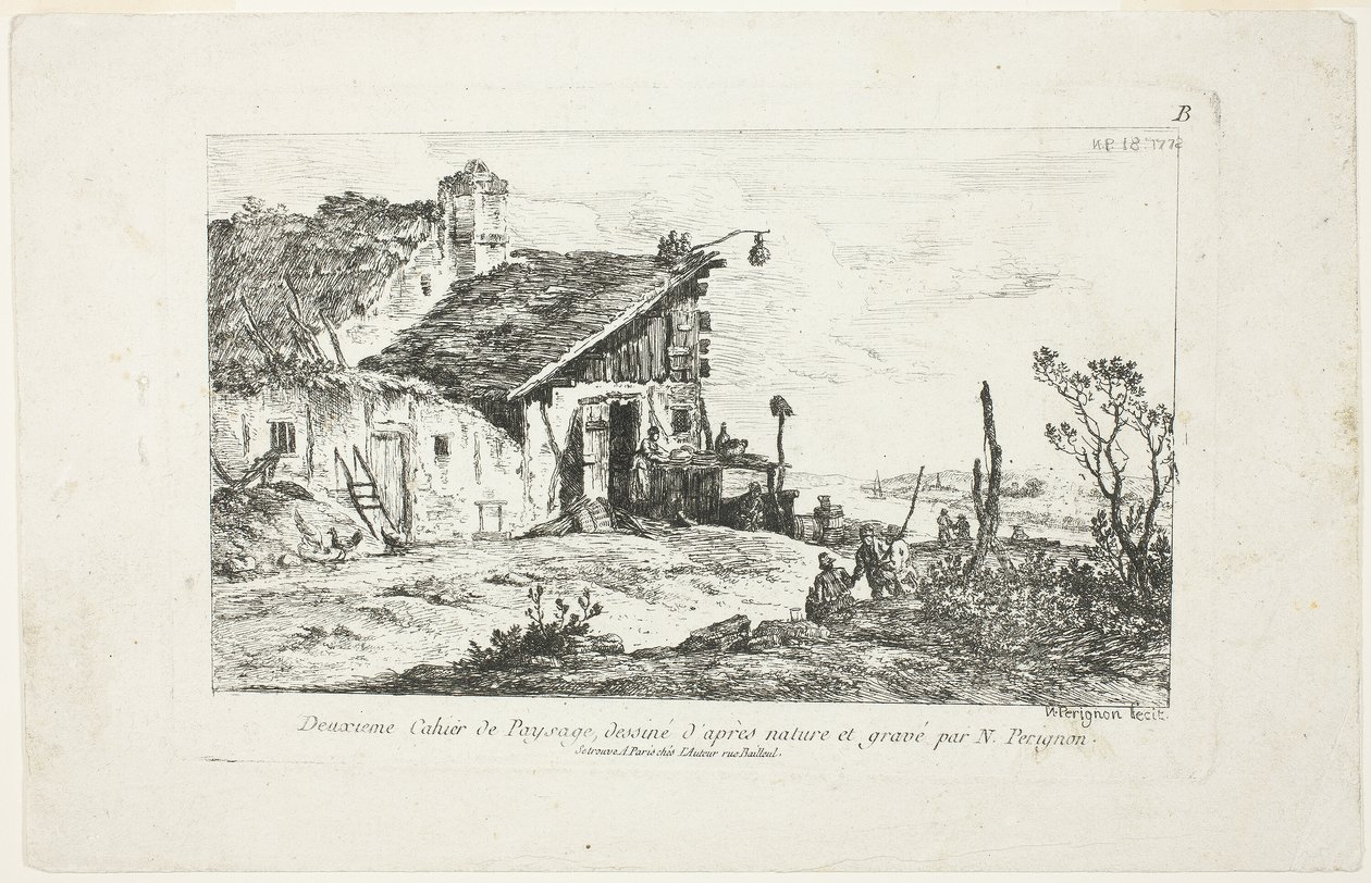 Landscape, fra Second Landscape Notebook av Nicolas Perignon