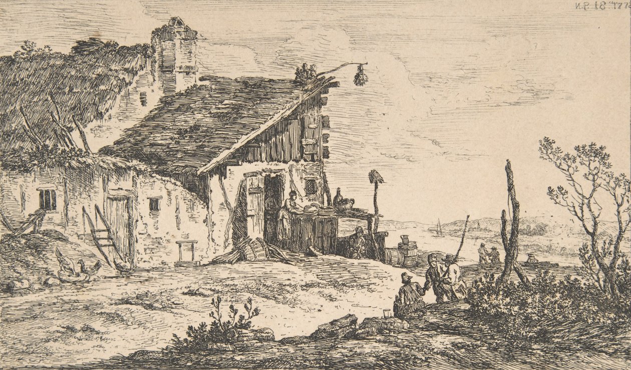 Rustikk landskap, 1772., 1772. av Nicolas Perignon