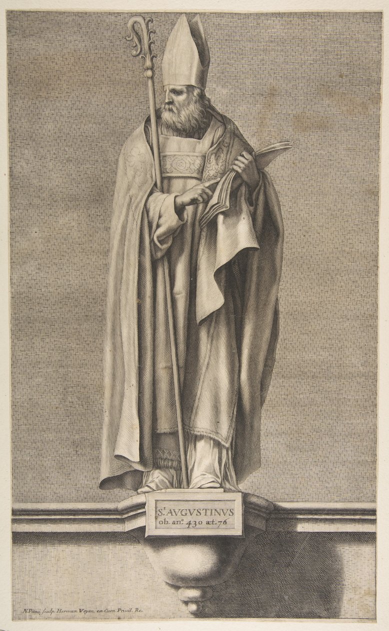 St. Augustine.n.d. av Nicolas Pitau