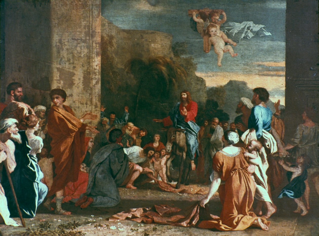 Jesus går inn i Jerusalem, c1630 av Nicolas Poussin