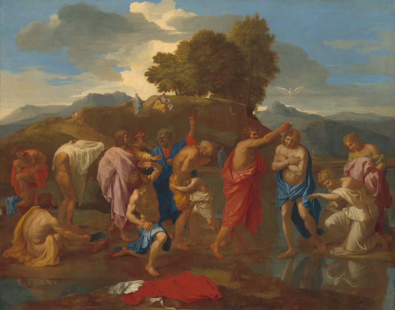 Kristi dåp, 16411642. av Nicolas Poussin