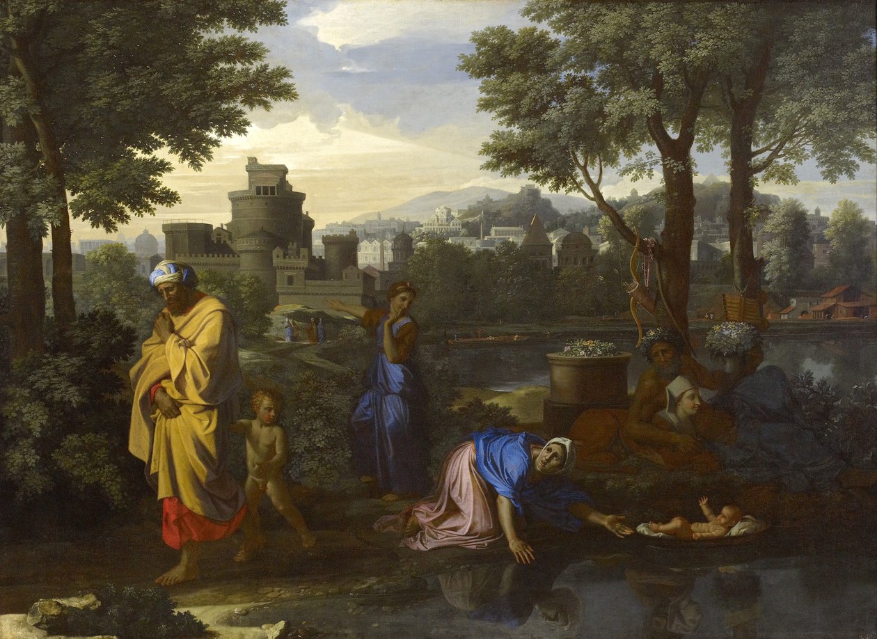 Funnet av Moses av Nicolas Poussin