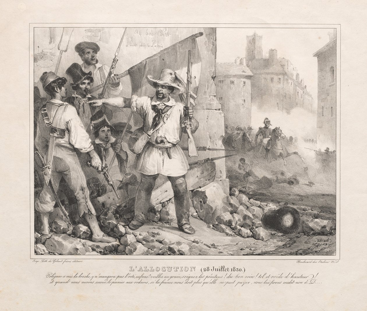 Tale 28. juli 1830, 1830. av Nicolas Toussaint Charlet