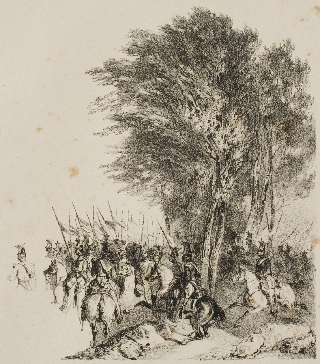 Lancers på mars av Nicolas Toussaint Charlet