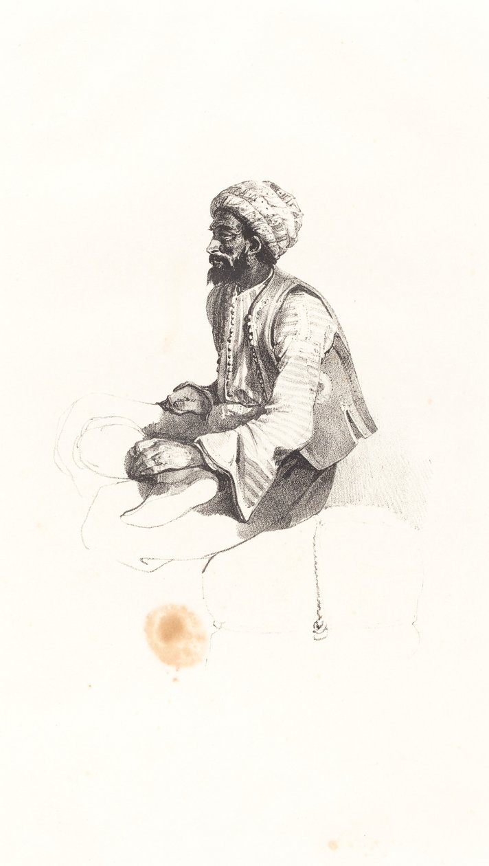 Sittende tyrker av Nicolas Toussaint Charlet