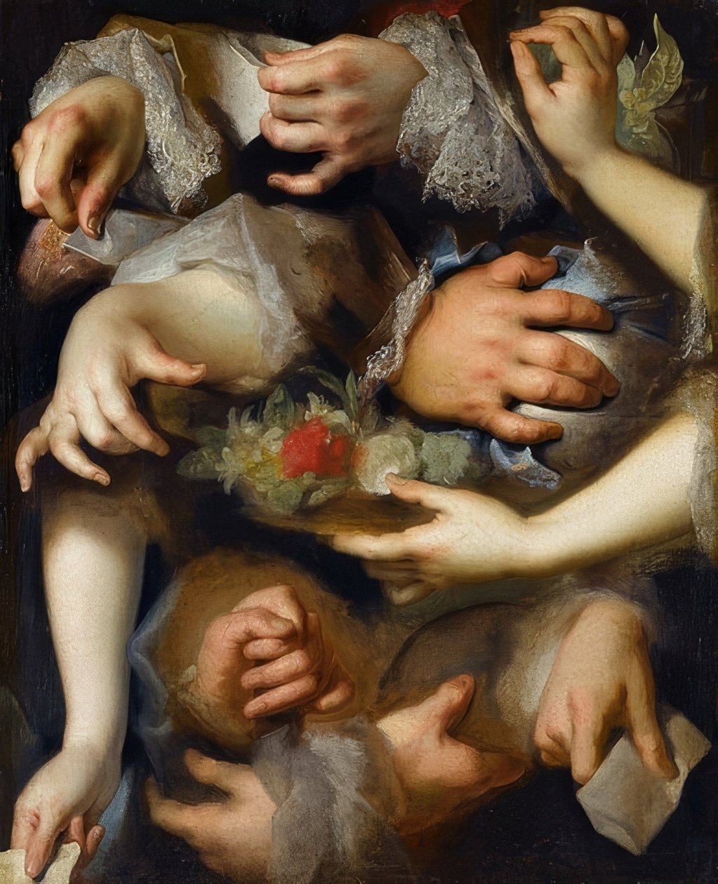 Hender studere. Rundt 1715 av Nicolas de Largillière