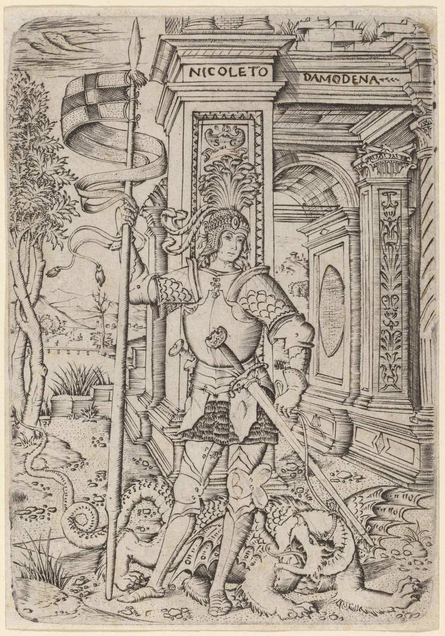 Saint George av Nicoletto da Modena