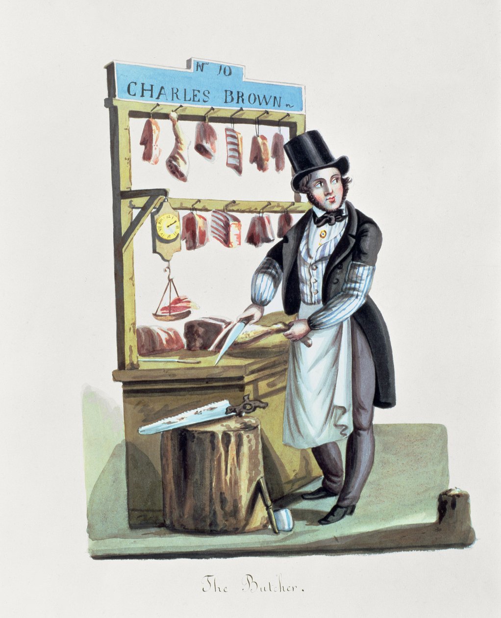 Slakteren, ca. 1840-44 av Nicolino Calyo