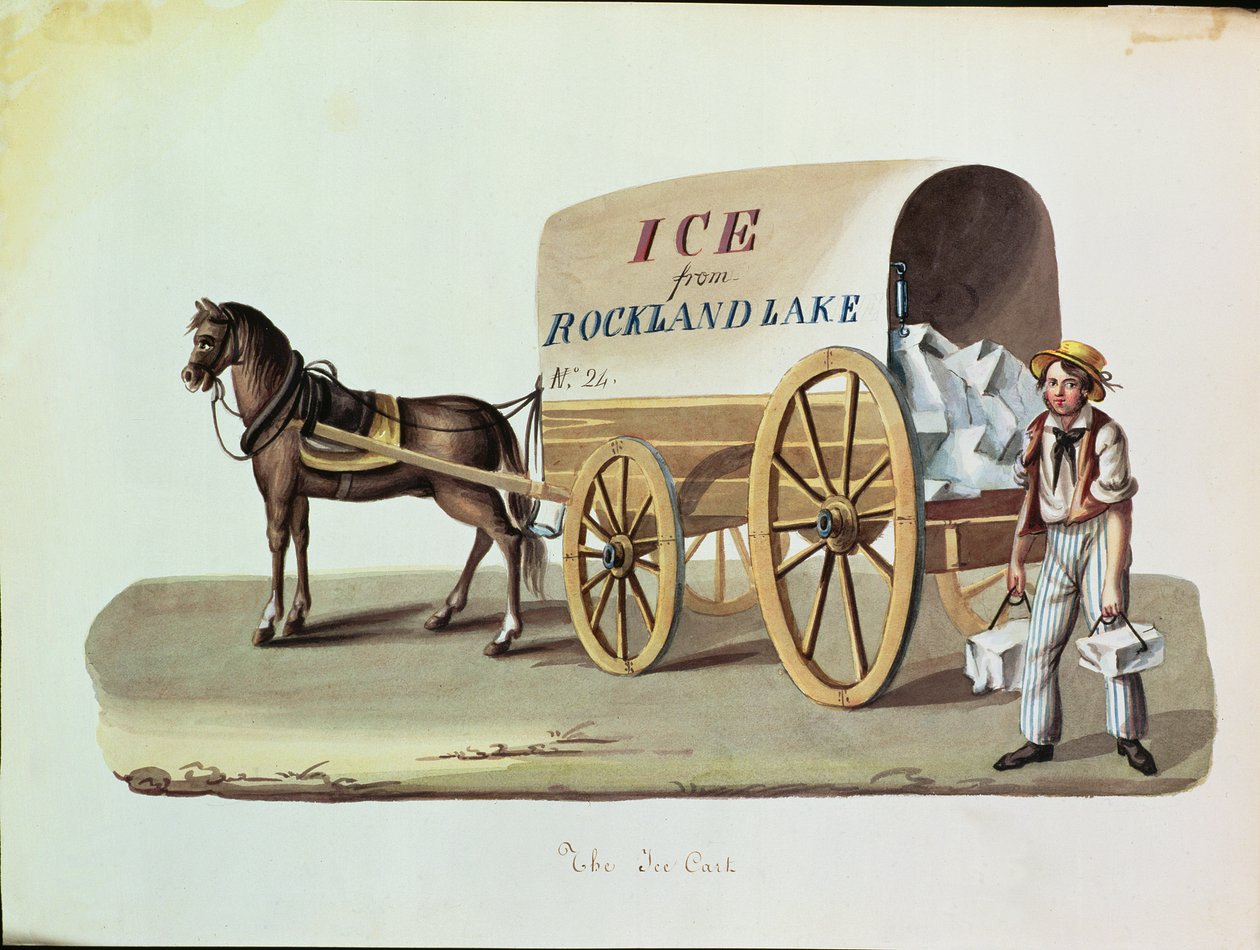 Isvognen, ca. 1840 av Nicolino Calyo