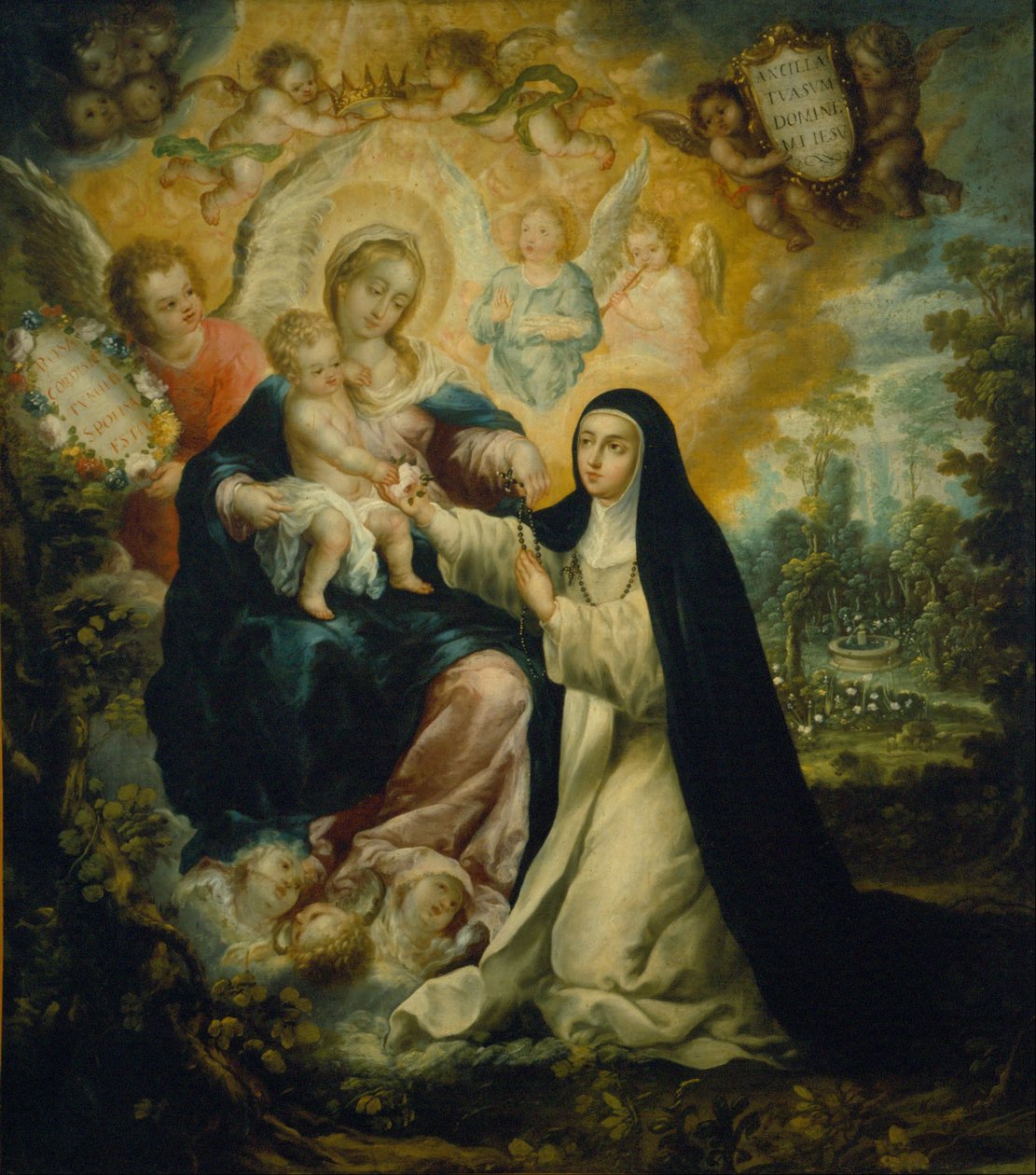 The Mystic Betrothal of Saint Rose of Lima av Nicolás Correa