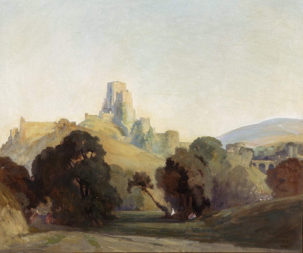 Corfe Castle, 1909 av Niels Moller Lund