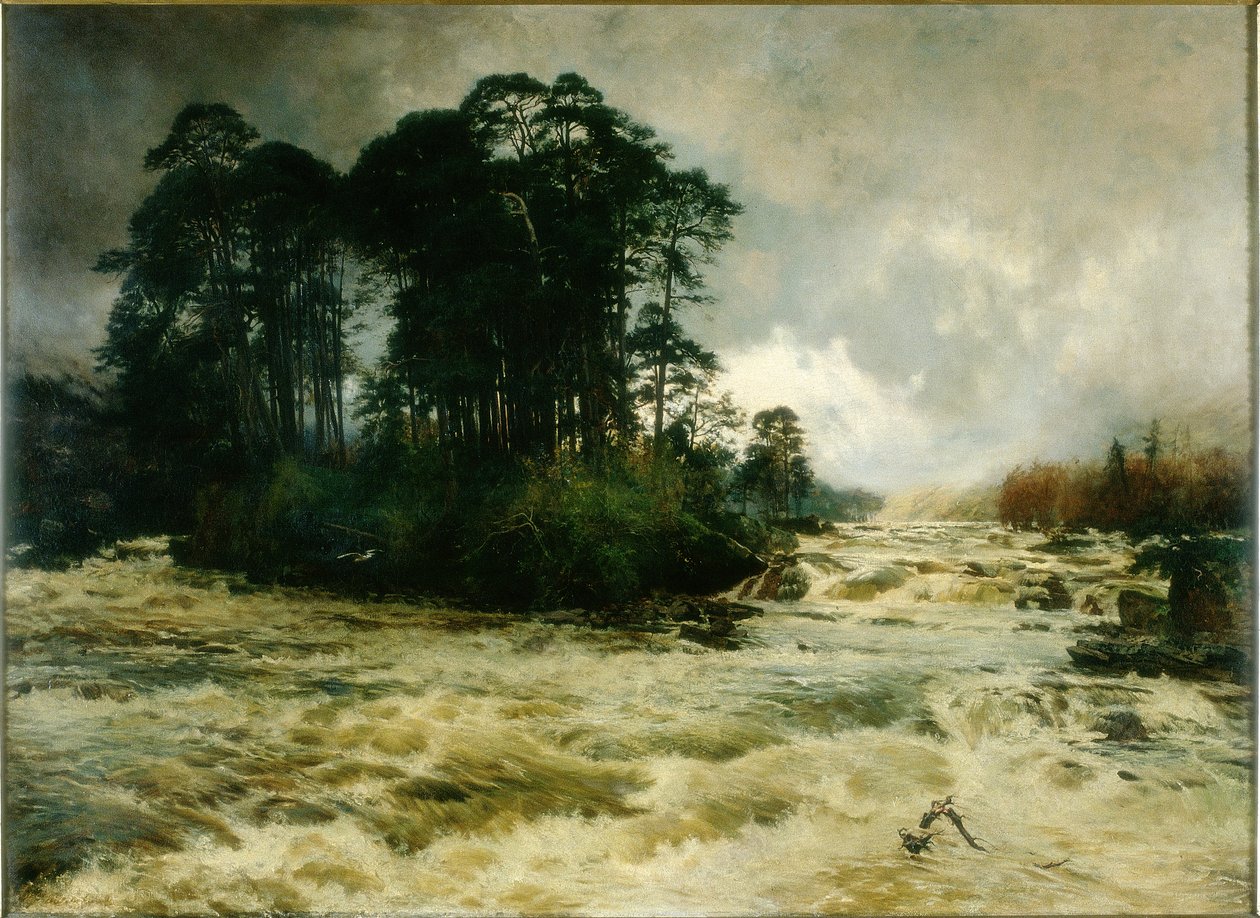 Mid the Wild Music of the Glen, 1888 av Niels Moller Lund