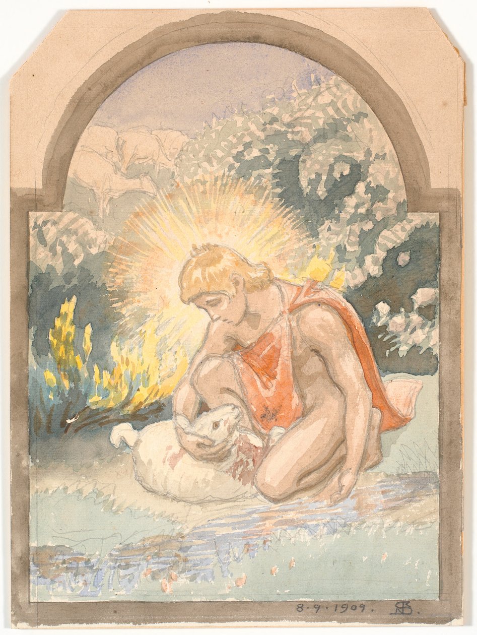 Den gode hyrde av Niels Skovgaard