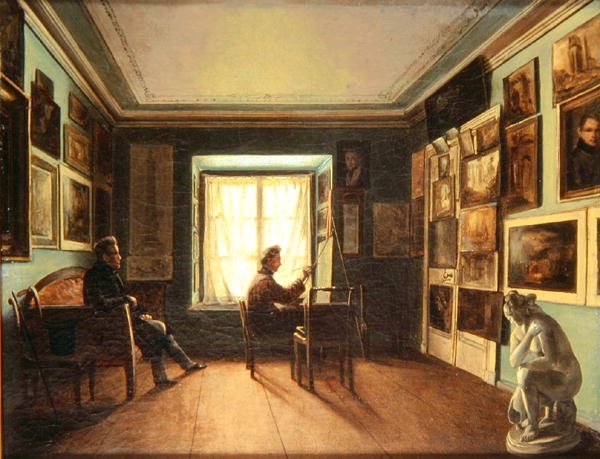The Painters Studio, ca. 1820 av Nikita Zaytsev