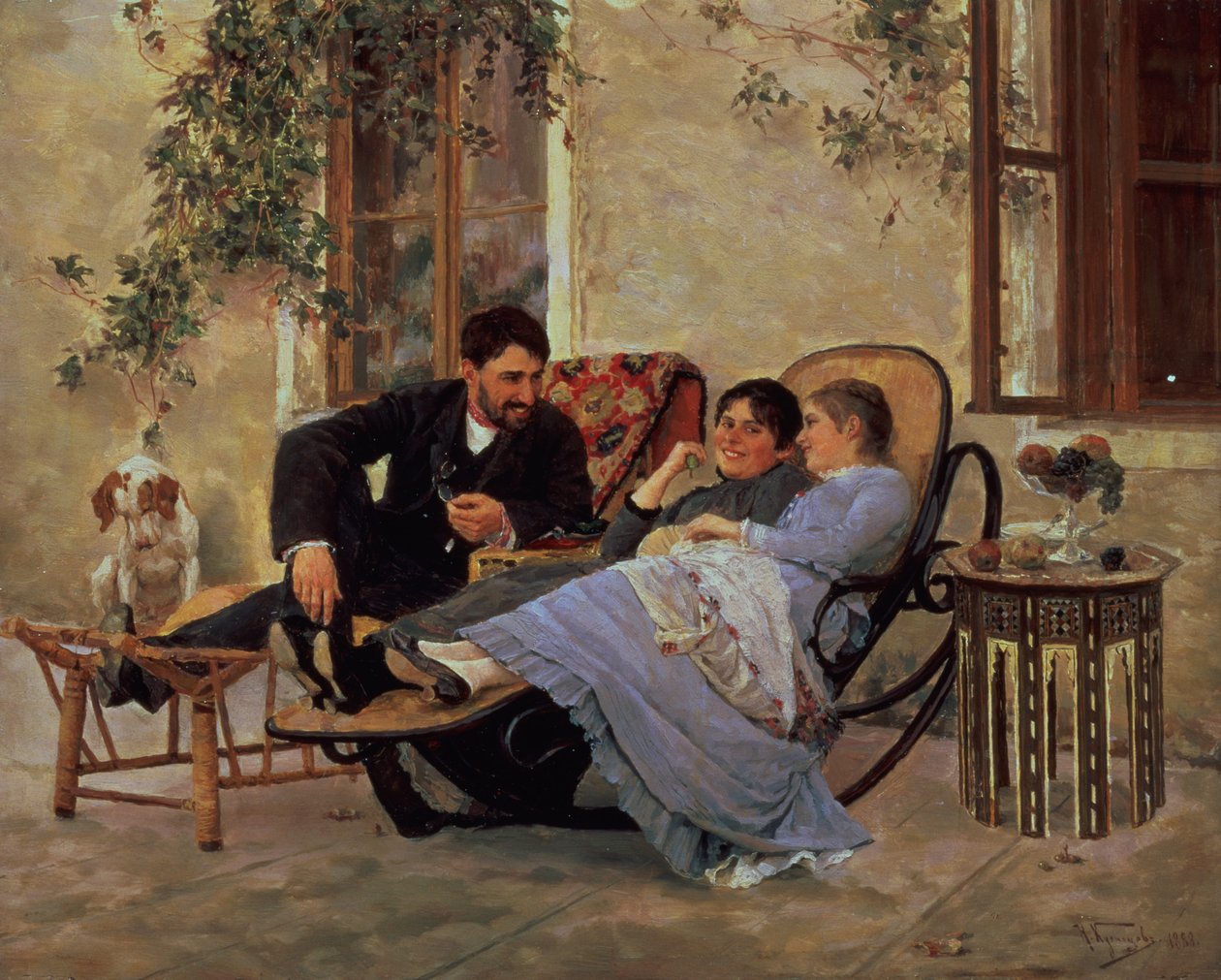 Etter middag, 1888 av Nikolai Dmitrievich Kuznetsov