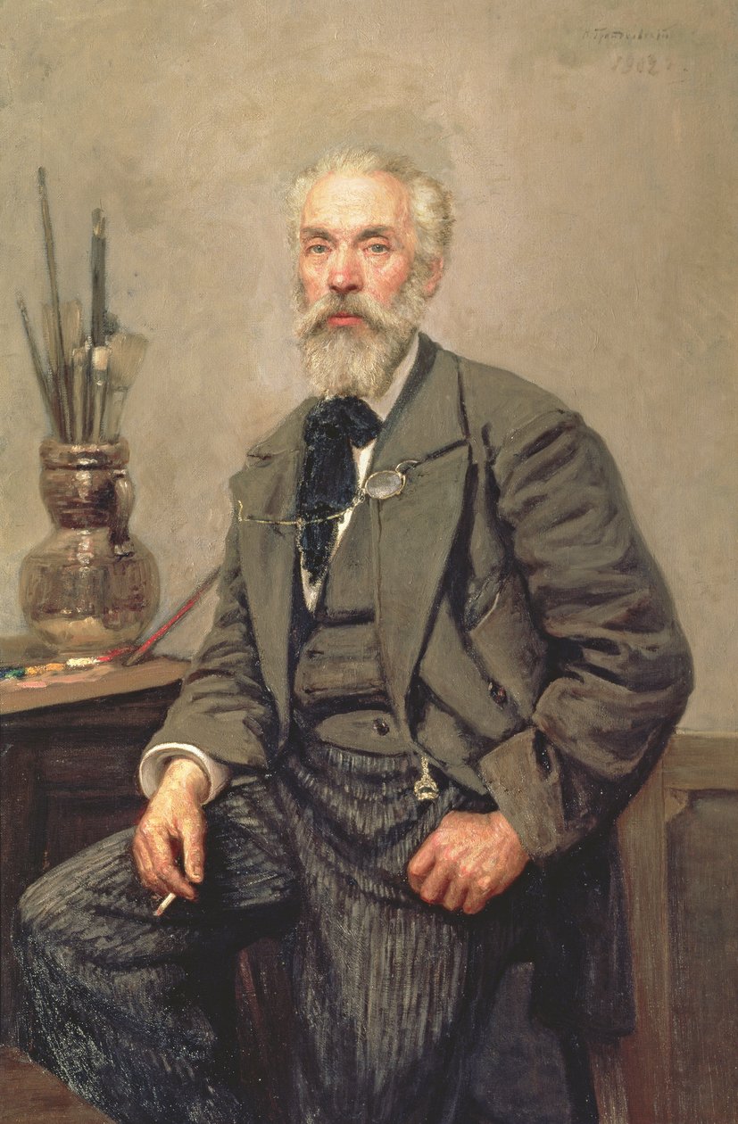 Portrett av Konstantin Apollonovich Savitsky (1844-1905), 1902 av Nikolai Karlovich Grandkovsky